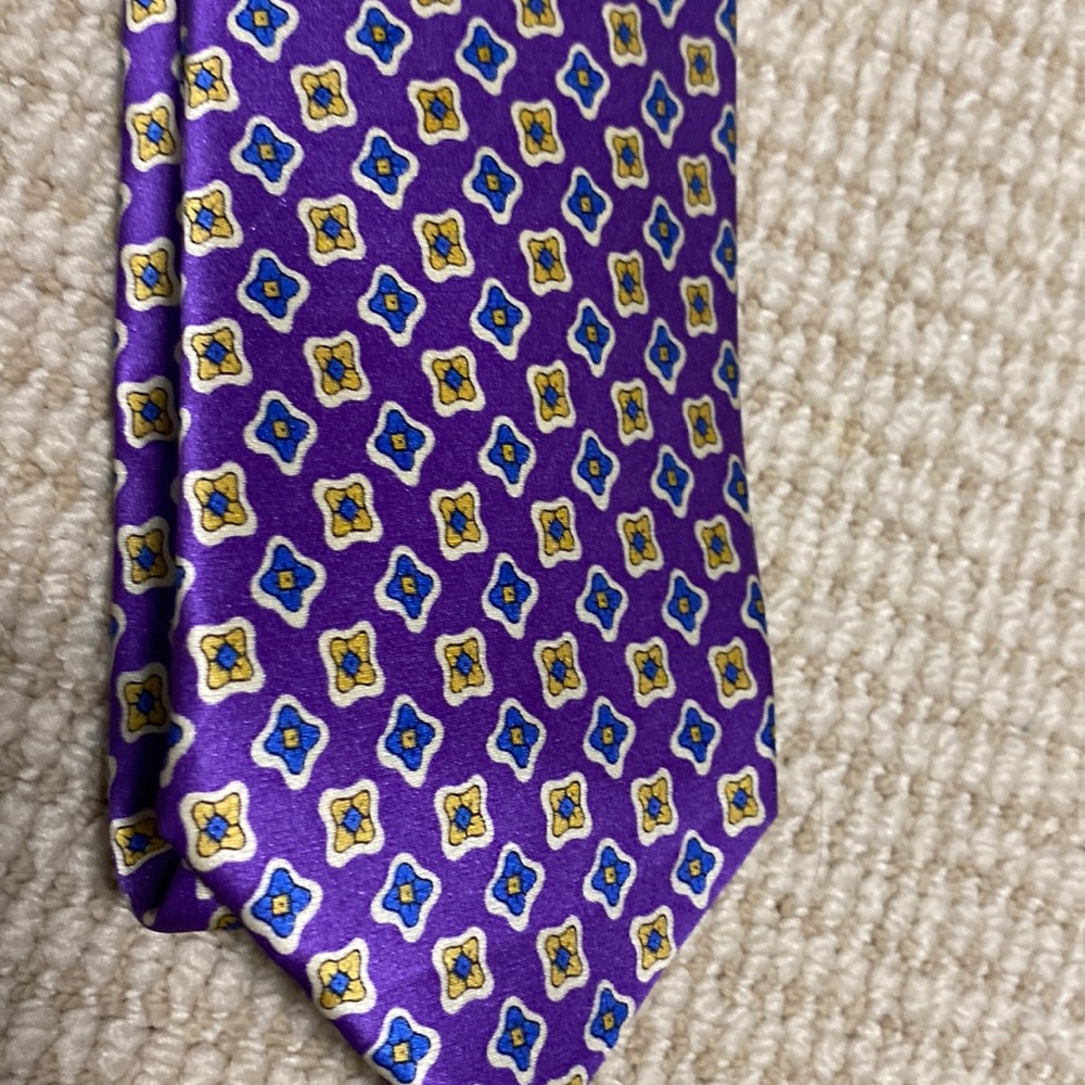Countess Mara tie, purple and gold